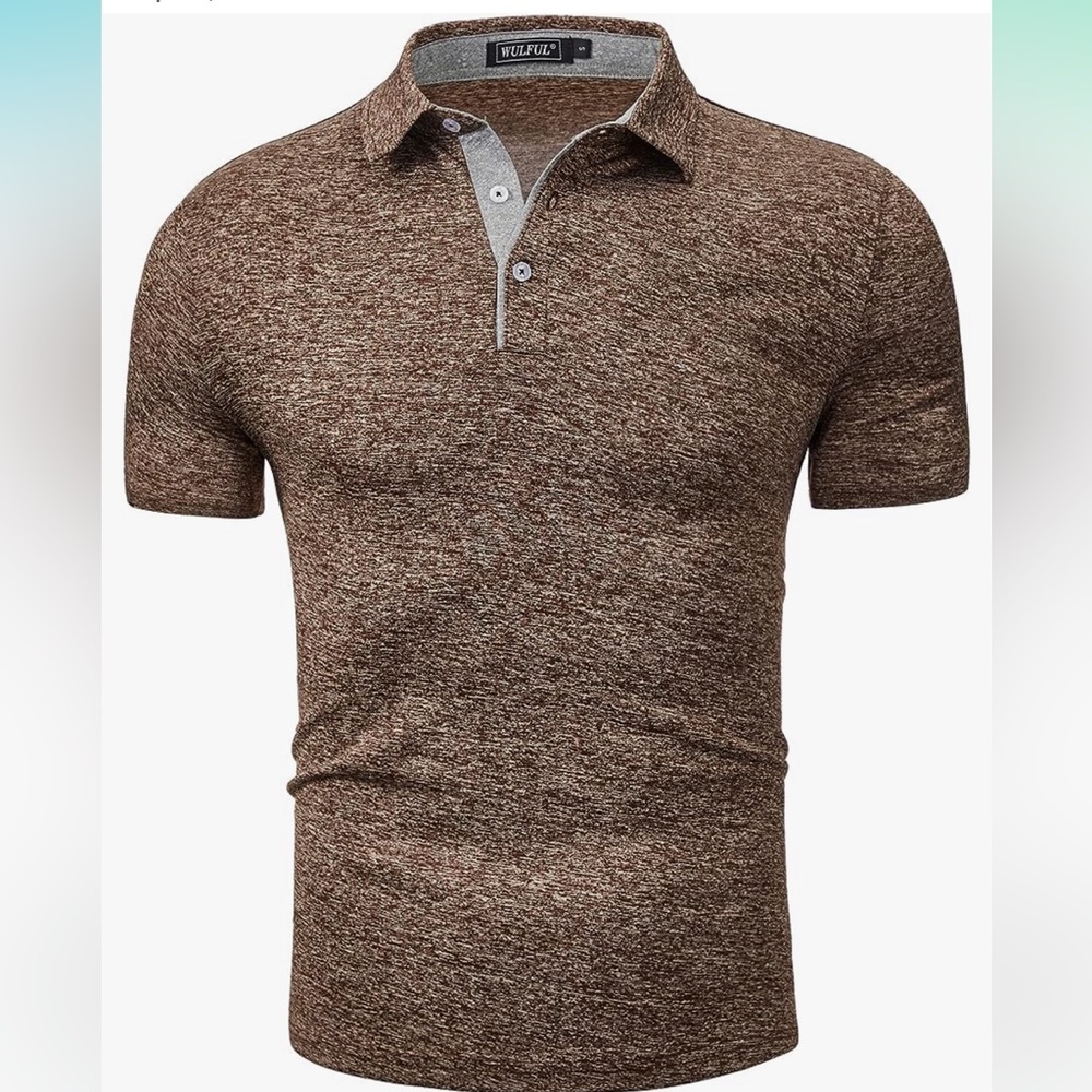 WULFUL Men's Short Sleeve Dry-Dry Polo Shirt
 fast athletic shirt